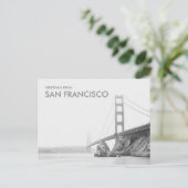 Carte Postale Salutations du Golden Gate Bridge de San Francisco (Debout devant)