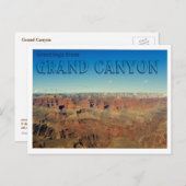 Carte Postale Salutations du Grand Canyon (Devant / Derrière)