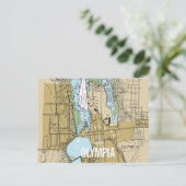 Carte Postale Salutations du graphique Olympia WA (Debout devant)