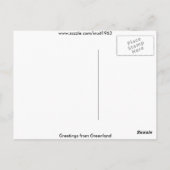 Carte Postale Salutations du Groenland 4 (Dos)