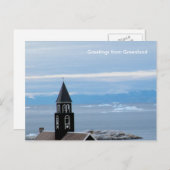 Carte Postale Salutations du Groenland 8 (Devant / Derrière)