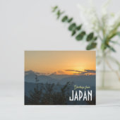 Carte Postale Salutations du Japon Mont Fuji   (Debout devant)