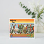 Carte Postale Salutations Du Kansas (Debout devant)