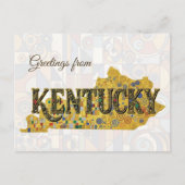 Carte Postale Salutations du Kentucky (Devant)