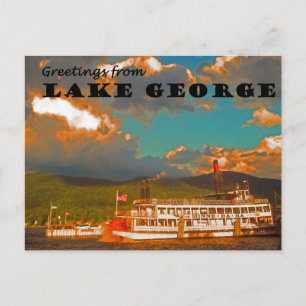 Carte Postale Salutations du lac George