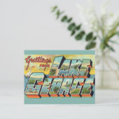 Carte Postale Salutations du lac George (Debout devant)