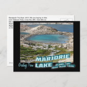 Carte Postale Salutations Du Lac Marjorie (Devant / Derrière)