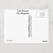 Carte Postale Salutations du lac Sunapee (Dos)