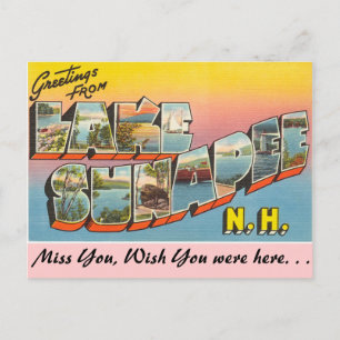 Carte Postale Salutations du lac Sunapee