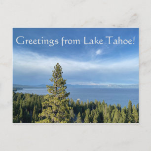 Carte Postale Salutations du lac Tahoe