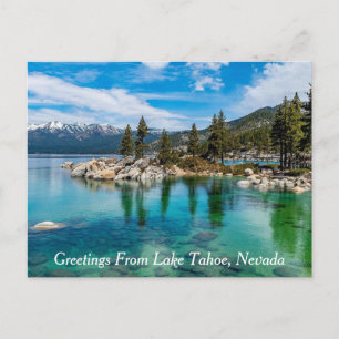 Carte Postale Salutations Du Lac Tahoe, Nevada