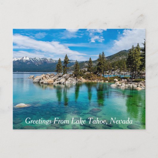Carte Postale Salutations du lac Tahoe, Nevada (Devant)