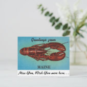 Carte Postale Salutations du Maine (Debout devant)