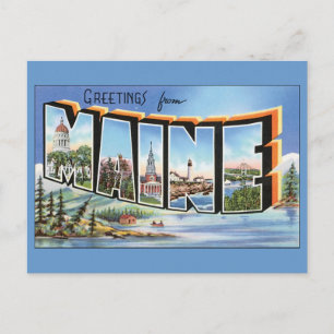 Carte Postale Salutations du Maine