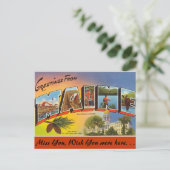 Carte Postale Salutations du Maine (Debout devant)