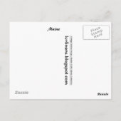 Carte Postale Salutations du Maine (Dos)