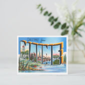 Carte Postale Salutations du Maine (Debout devant)