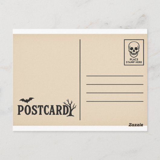 Carte Postale Salutations du Manoir Haunted (Dos)