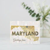 Carte Postale Salutations du Maryland (Debout devant)