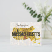 Carte Postale Salutations du Massachusetts (Debout devant)