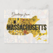 Carte Postale Salutations du Massachusetts (Devant)