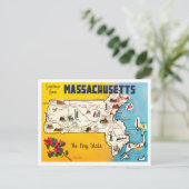 Carte Postale Salutations du Massachusetts, The Bay State Travel (Debout devant)
