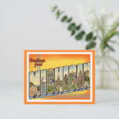 Carte Postale Salutations du Michigan (Debout devant)