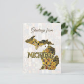 Carte Postale Salutations du Michigan (Debout devant)