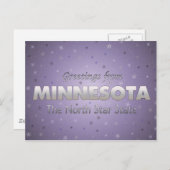 Carte Postale Salutations du Minnesota (Devant / Derrière)