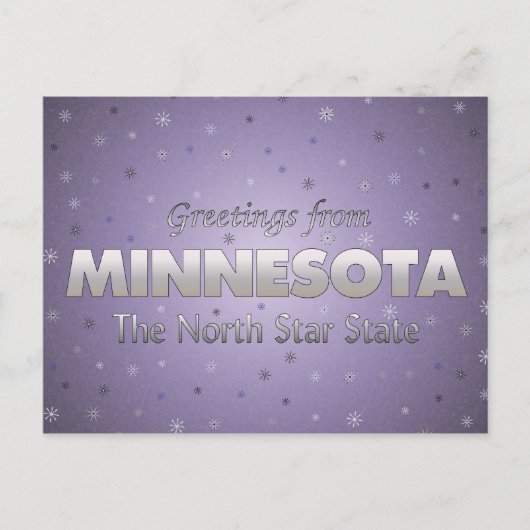 Carte Postale Salutations du Minnesota (Devant)