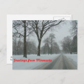 Carte Postale Salutations du Minnesota (Devant / Derrière)