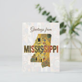 Carte Postale Salutations du Mississippi (Debout devant)