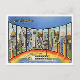 Carte Postale Salutations Du Mississippi