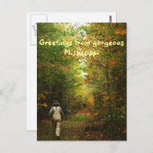 Carte Postale Salutations du Mississippi (Devant / Derrière)
