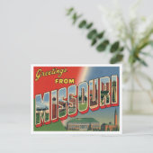 Carte Postale Salutations du Missouri (Debout devant)
