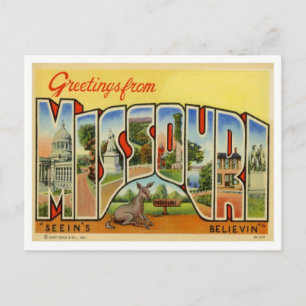 Carte Postale Salutations Du Missouri