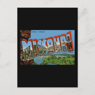 Carte Postale Salutations du Missouri