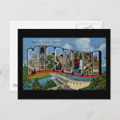 Carte Postale Salutations du Missouri (Devant / Derrière)