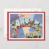 Carte Postale Salutations Du Montana (Devant / Derrière)