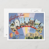 Carte Postale Salutations Du Montana (Devant / Derrière)