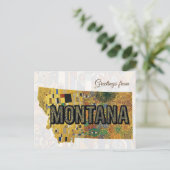 Carte Postale Salutations du Montana (Debout devant)