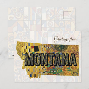 Carte Postale Salutations du Montana