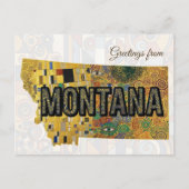 Carte Postale Salutations du Montana (Devant)