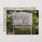Carte Postale Salutations Du Motel Pittoresque Bates (Devant / Derrière)