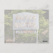 Carte Postale Salutations Du Motel Pittoresque Bates (Dos)