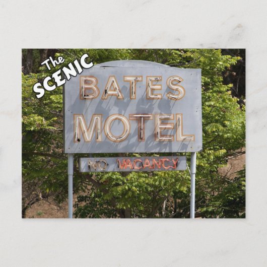 Carte Postale Salutations Du Motel Pittoresque Bates (Devant)