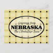 Carte Postale Salutations du Nebraska (Devant)