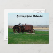 Carte Postale Salutations du Nebraska (Devant / Derrière)