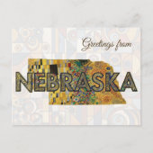 Carte Postale Salutations du Nebraska (Devant)