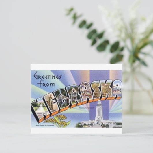 Carte Postale Salutations Du Nebraska (Debout devant)